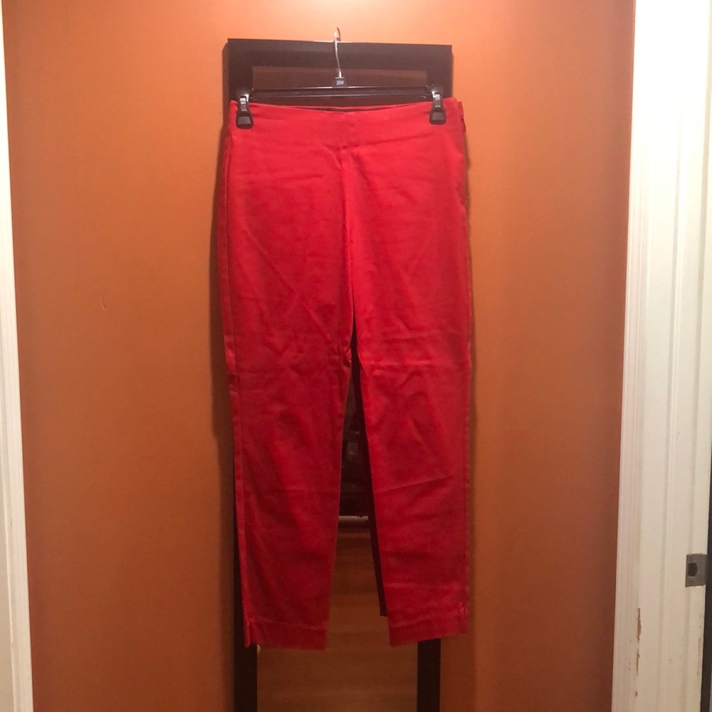 Red dress pants